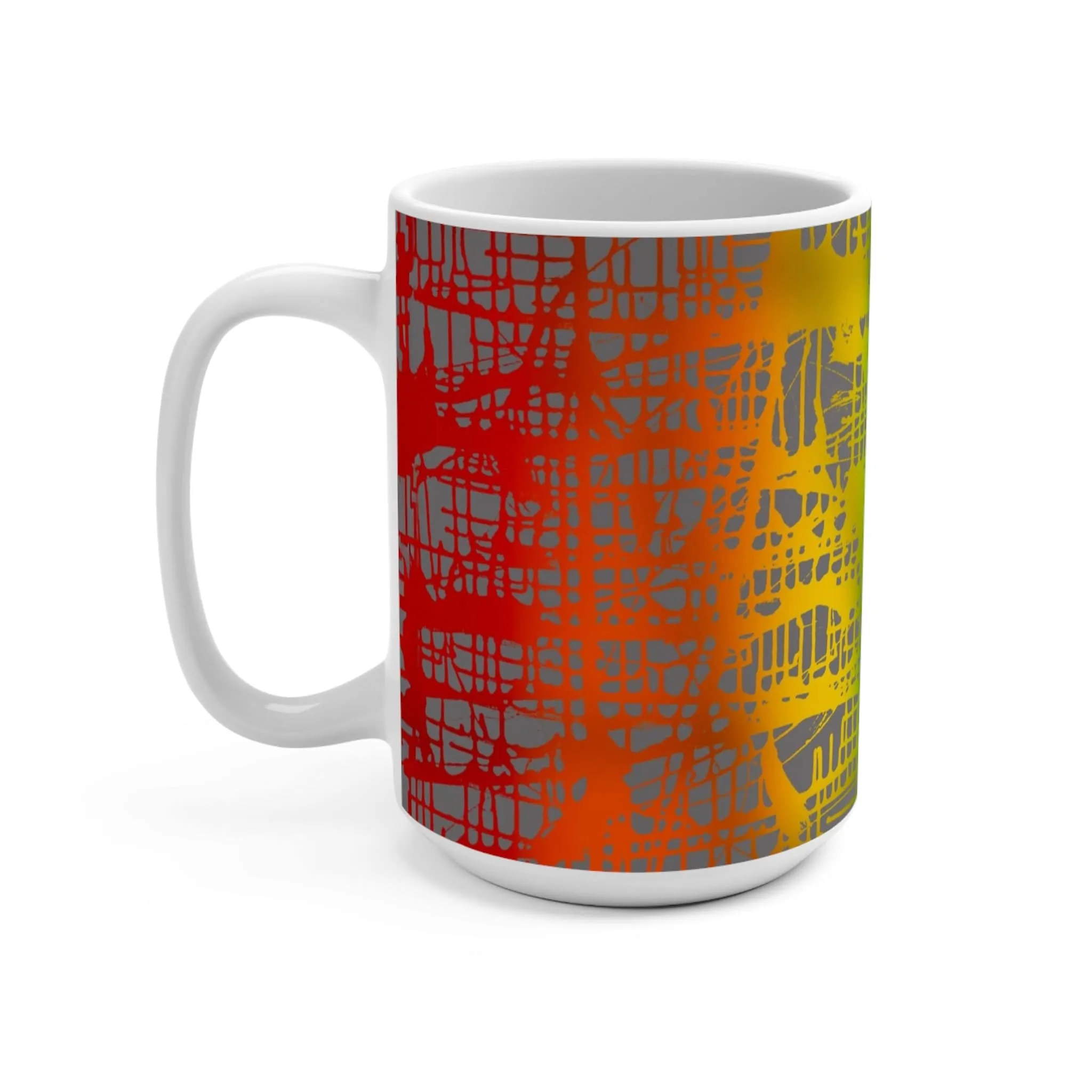 Rainbow Matrix Mug 15oz by Jumper Maybach®