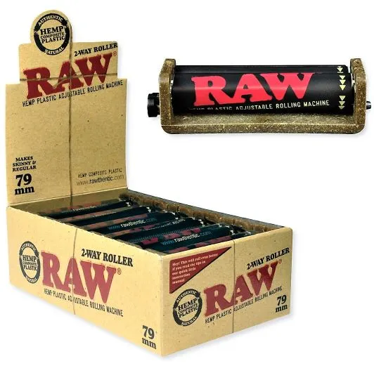 RAW Authentic 2-Way Adjustable Rolling Machine 79mm (12 Count Per Display)