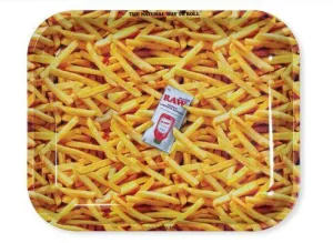RAW Authentic French Fries Large Rolling Tray - (1, 5 OR 10CT)