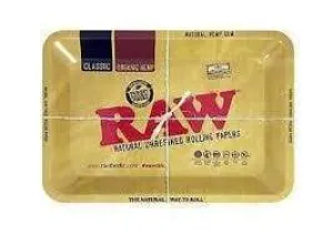 RAW Authentic Natural Rolling Mini Tray - (1 Count)