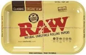 RAW Authentic Natural Rolling Tray - Small - (1 Count)