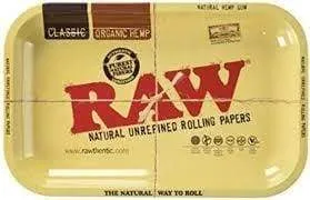 RAW Authentic Natural Rolling Tray - Small - (1 Count)