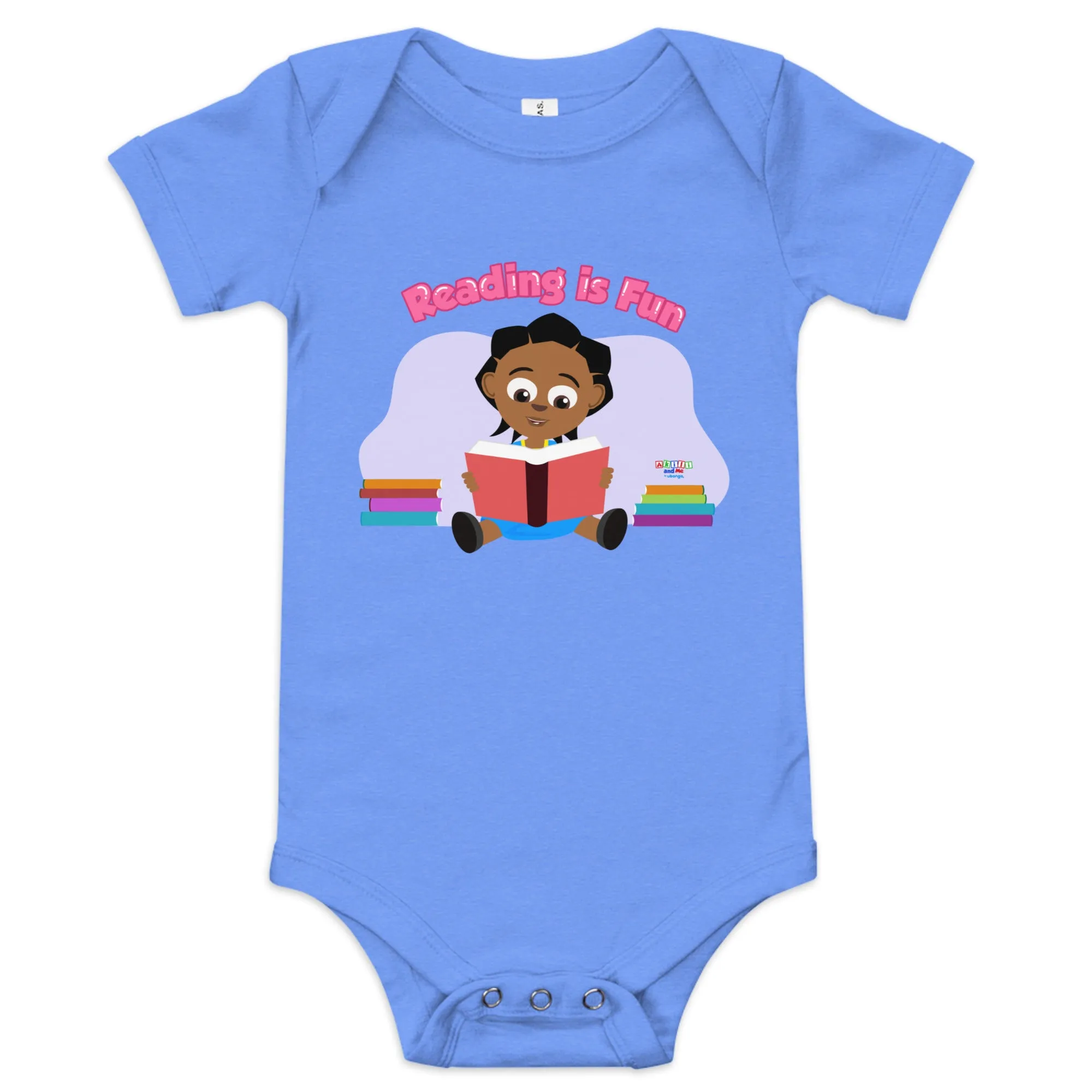 'Reading is Fun' Baby short sleeve one piece