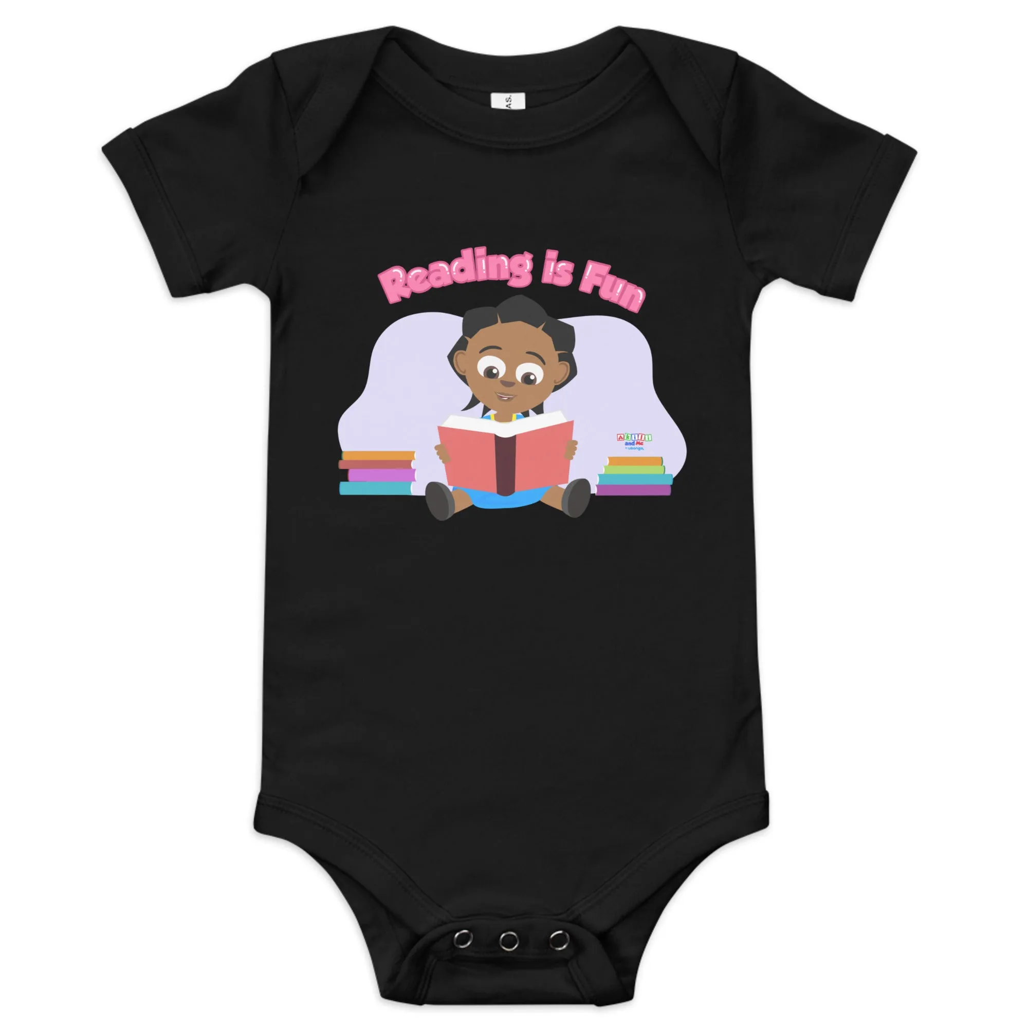 'Reading is Fun' Baby short sleeve one piece