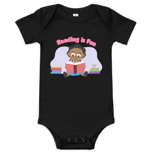 'Reading is Fun' Baby short sleeve one piece