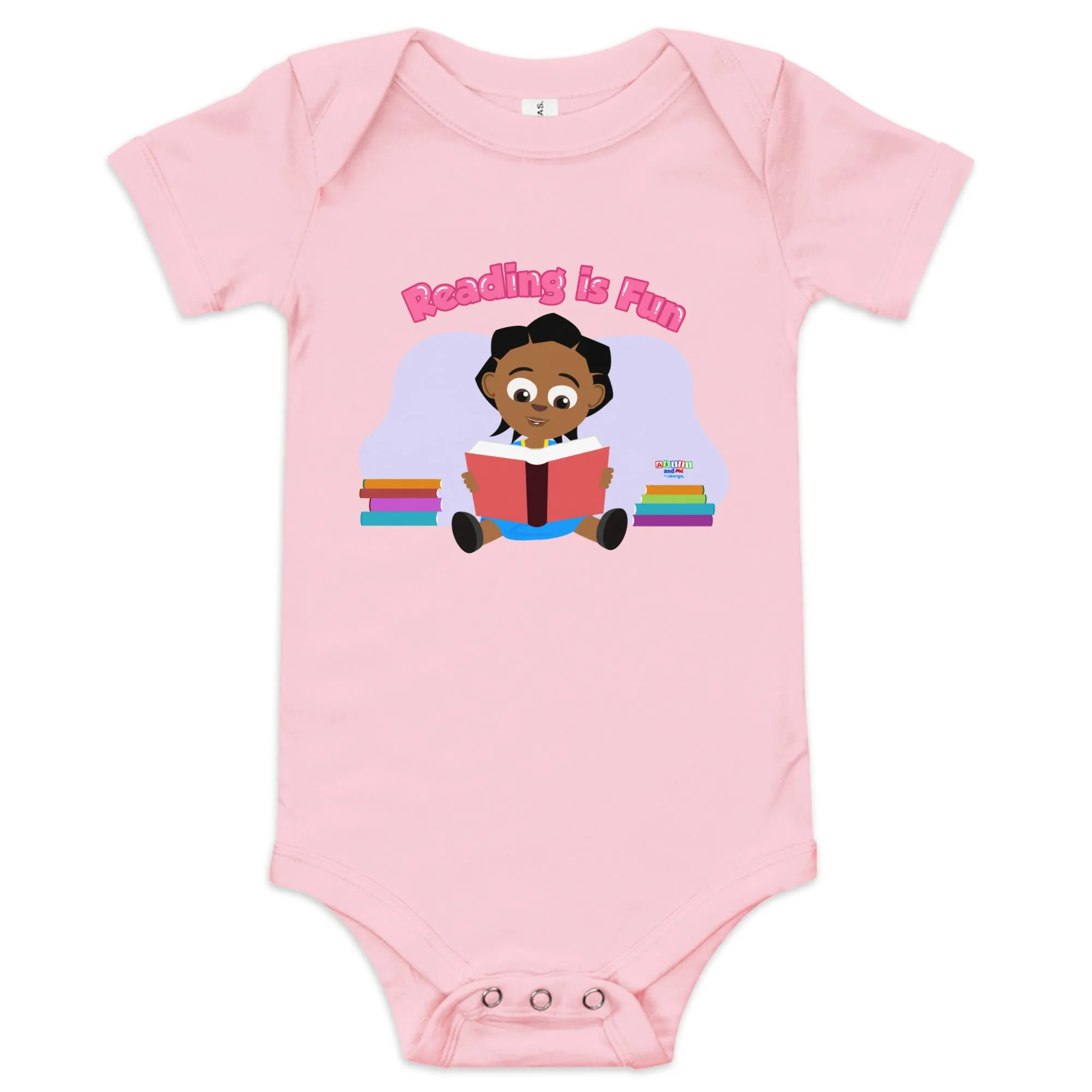 'Reading is Fun' Baby short sleeve one piece