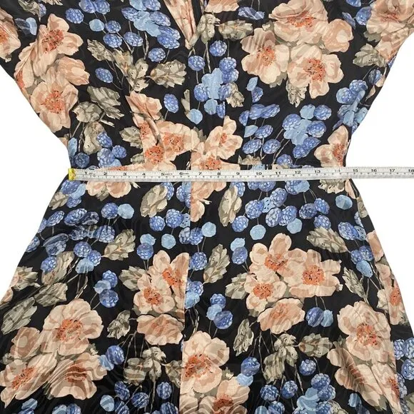 Rebecca Taylor silk long sleeve floral mini dress women’s 10