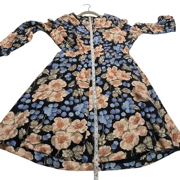 Rebecca Taylor silk long sleeve floral mini dress women’s 10