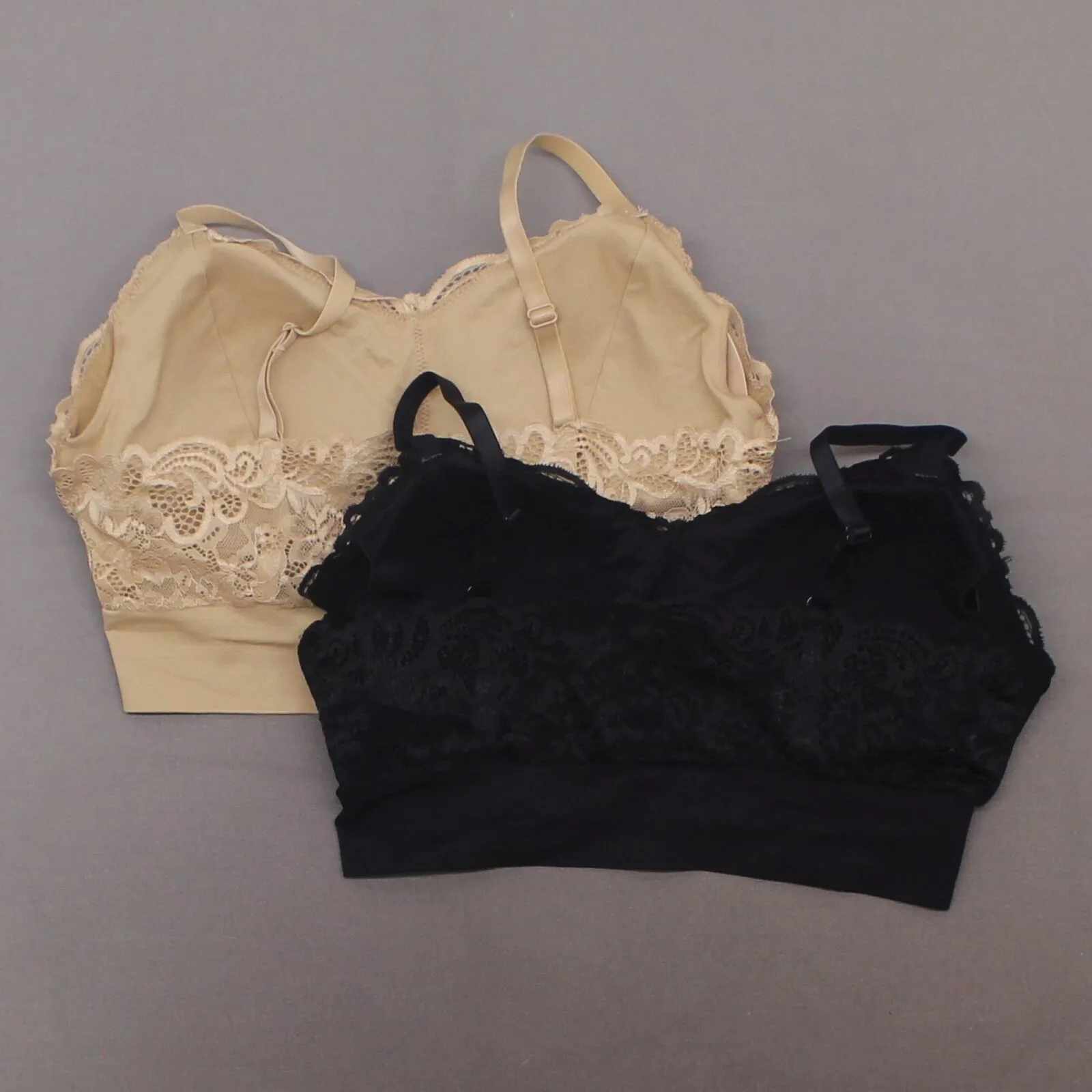 Rhonda Shear 2 Pack Lace Leisure Bras With Removable Pads