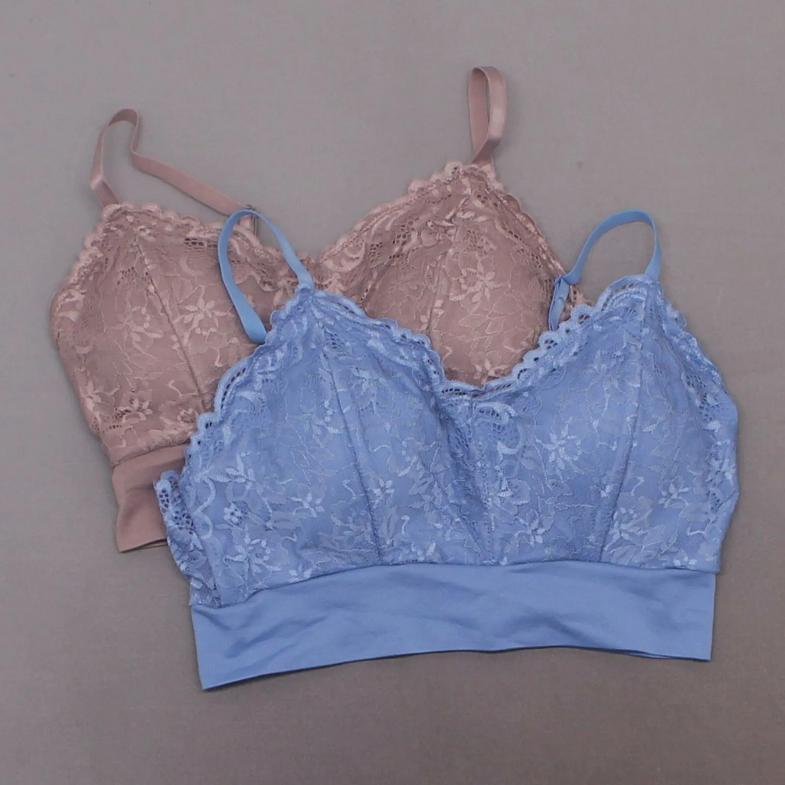 Rhonda Shear 2 Pack Lace Leisure Bras With Removable Pads