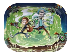 Rick and Morty Bat Fight Rolling Tray Mini