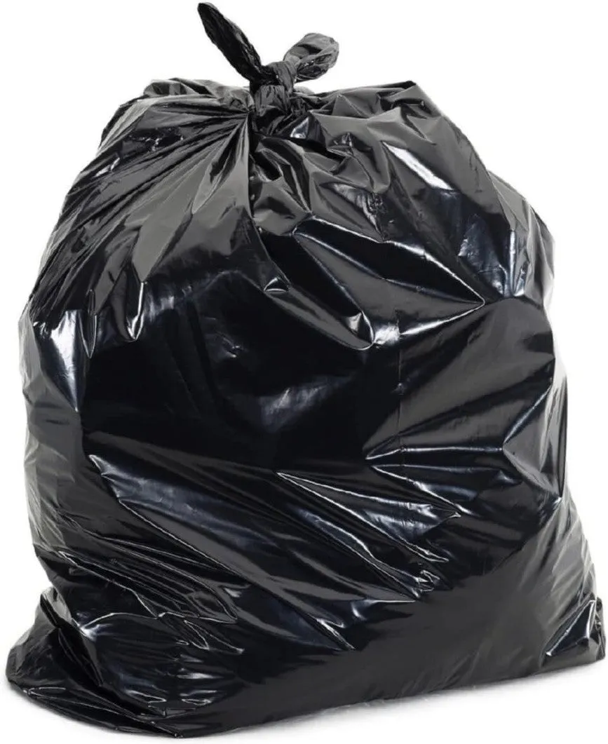 RiteSource - 24" x 22" Black Regular Strength Garbage Bag, 500/Cs - GLNB SD2422