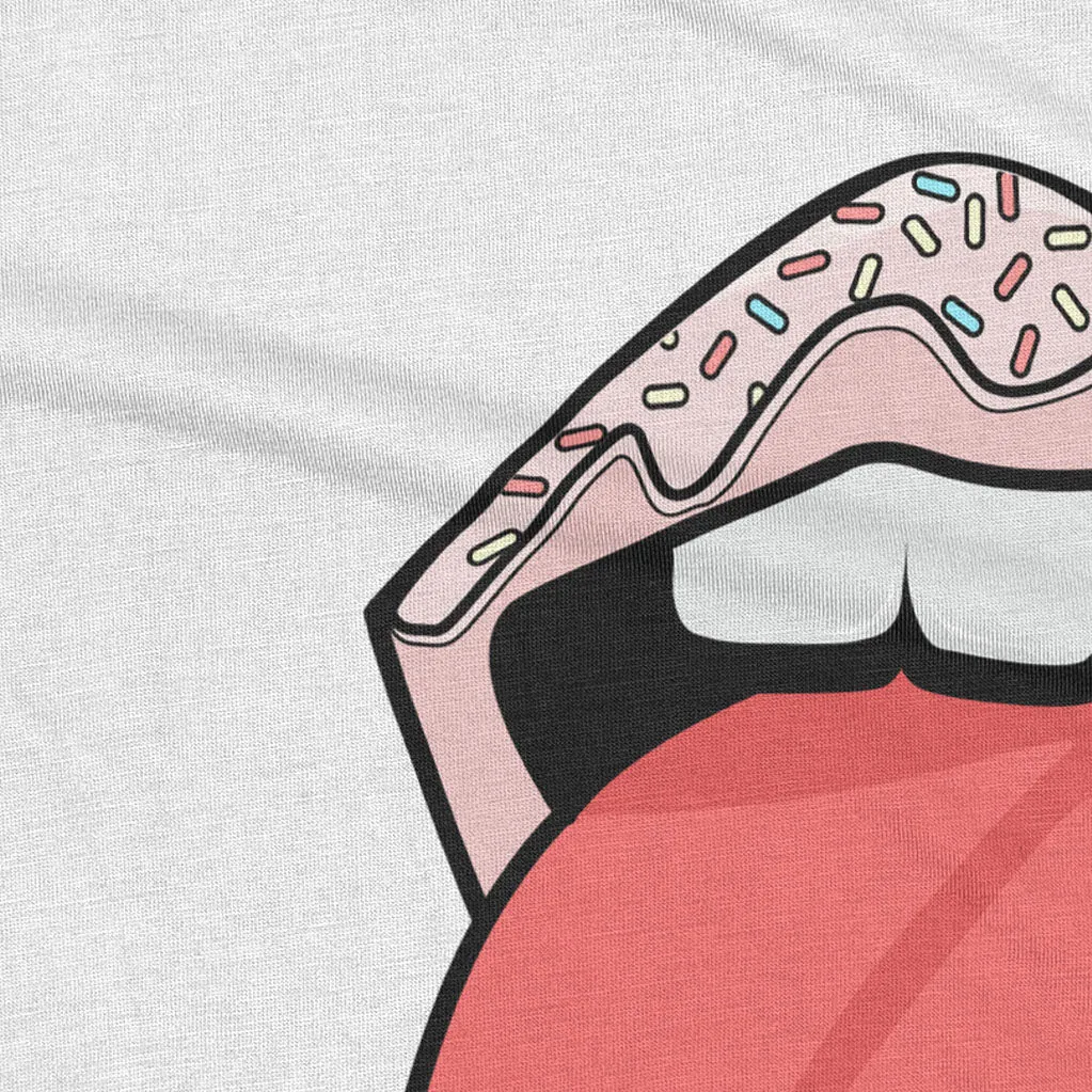 Rock and Roll Donut Lips Slouchy T-shirt