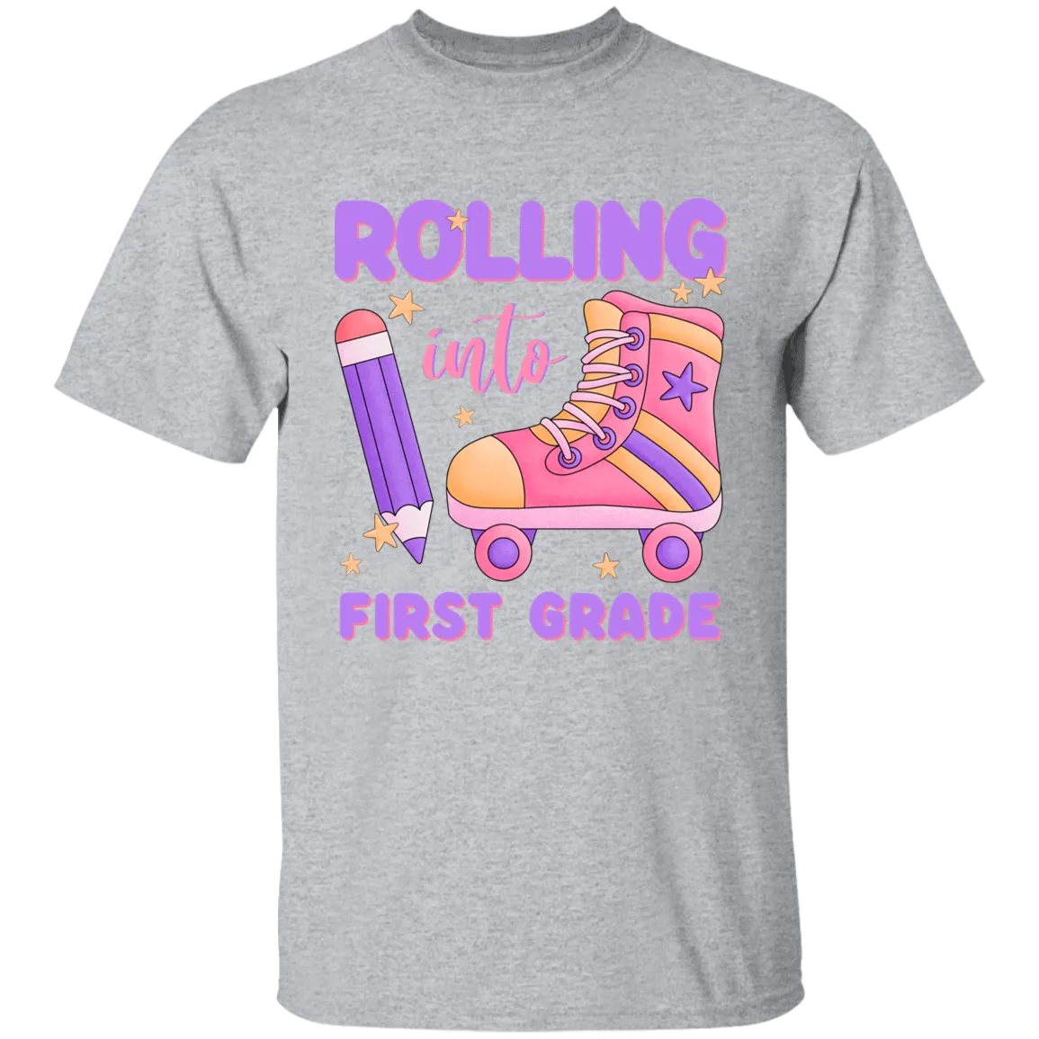 Rolling Into First Grade Youth Cotton T-Shirt