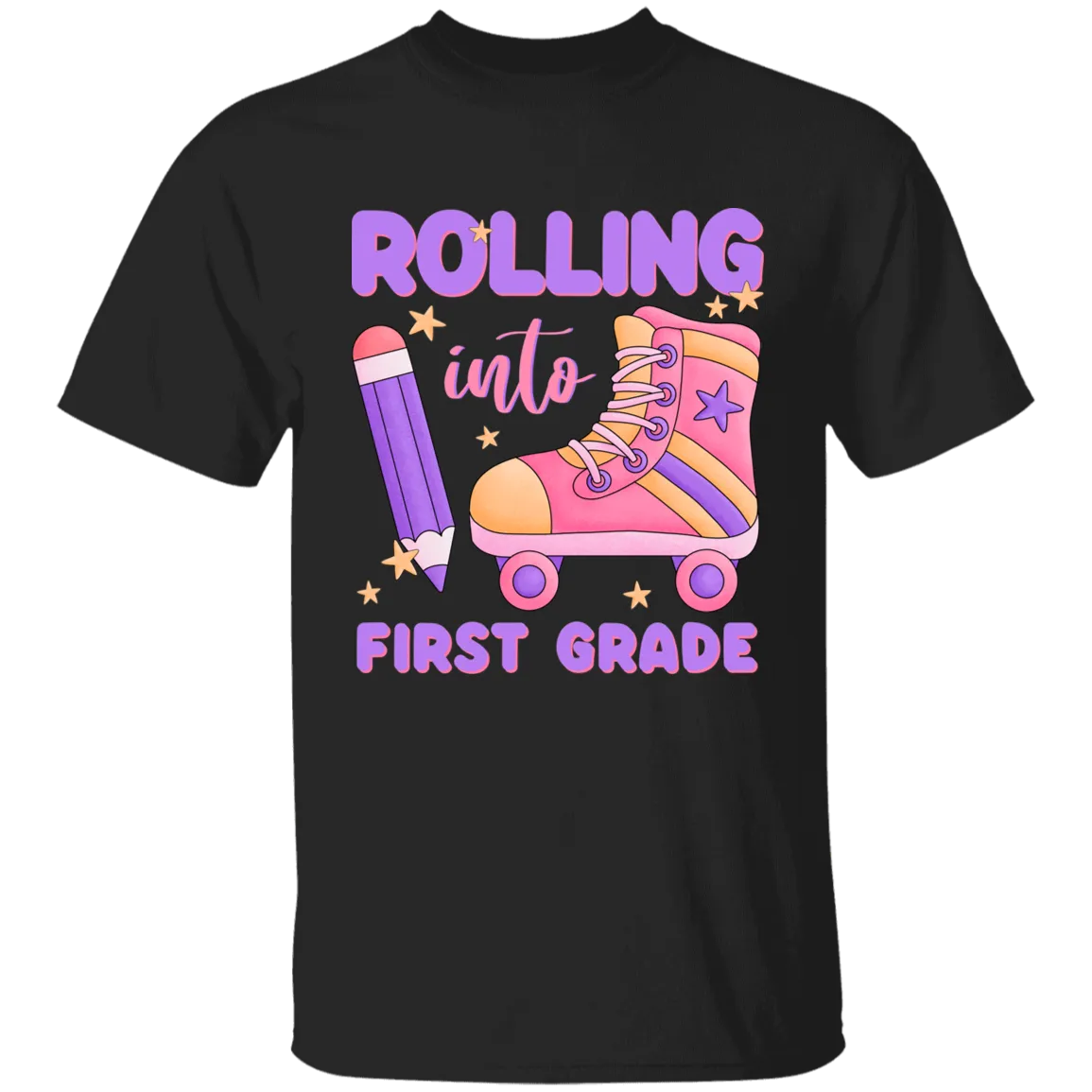 Rolling Into First Grade Youth Cotton T-Shirt