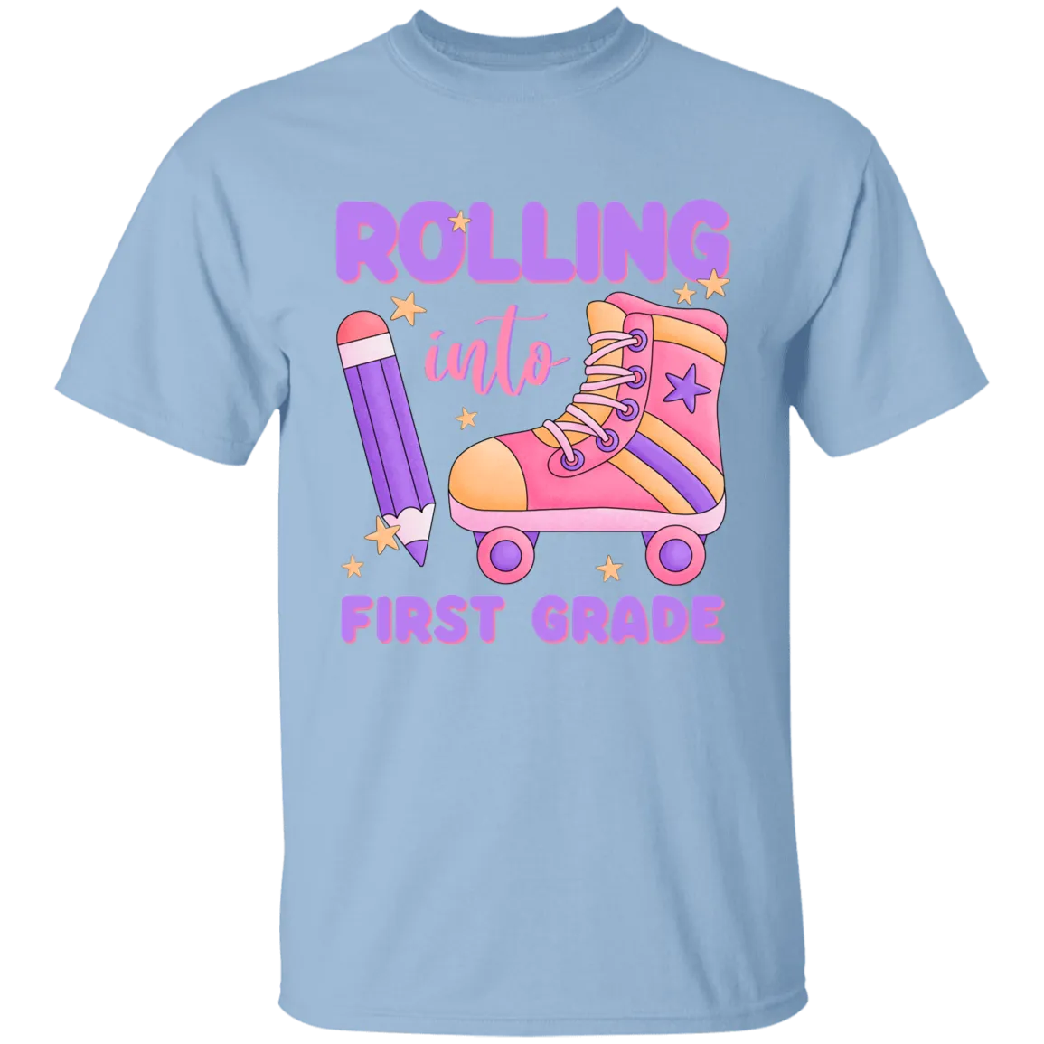 Rolling Into First Grade Youth Cotton T-Shirt