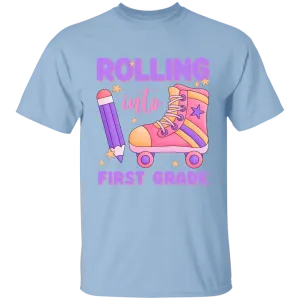 Rolling Into First Grade Youth Cotton T-Shirt