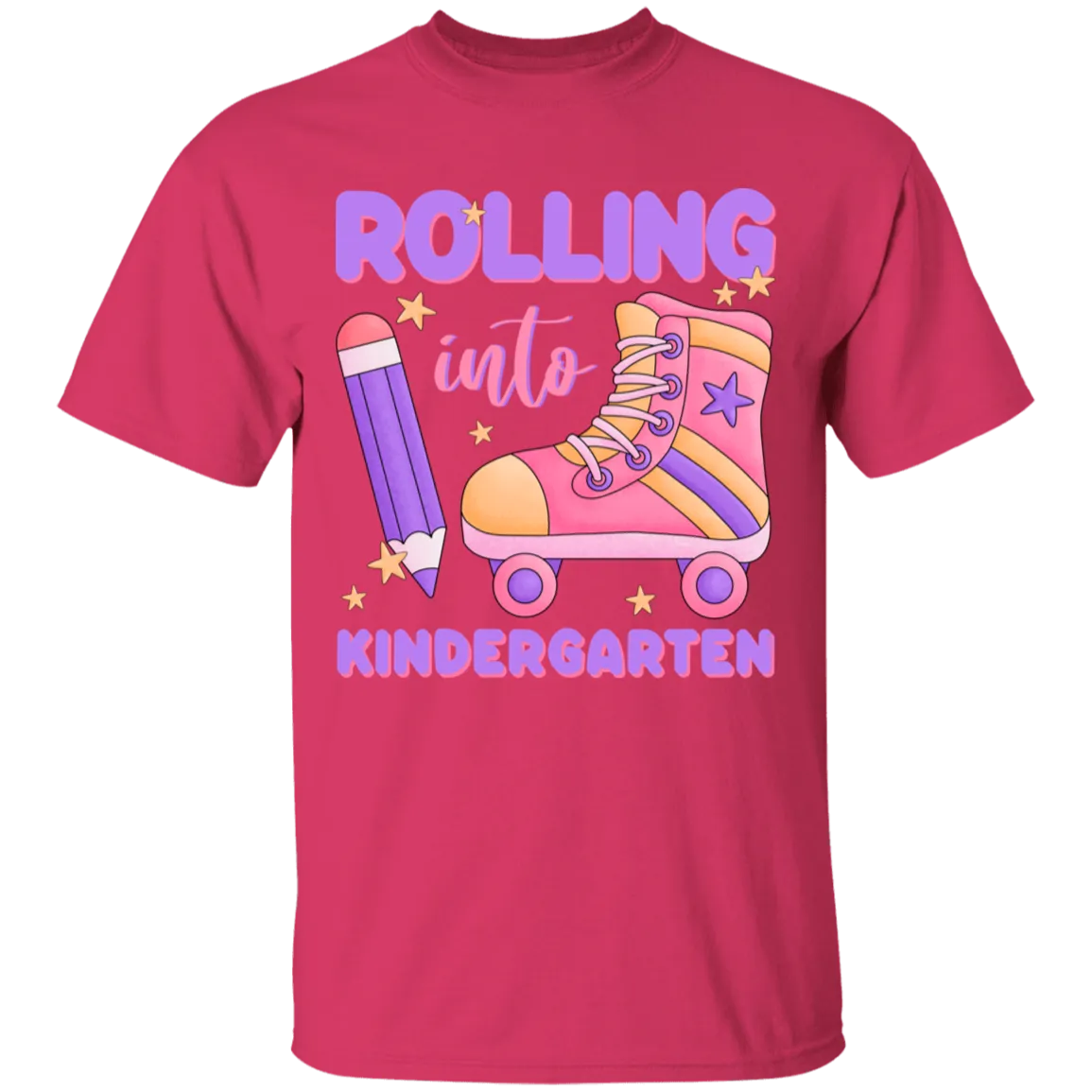 Rolling Into Kindergarten Youth Cotton T-Shirt