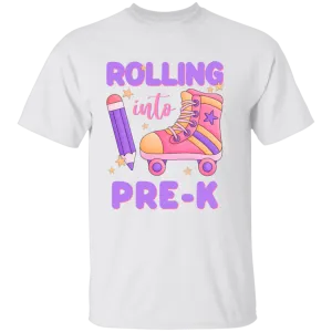 Rolling Into Pre K Youth Cotton T-Shirt