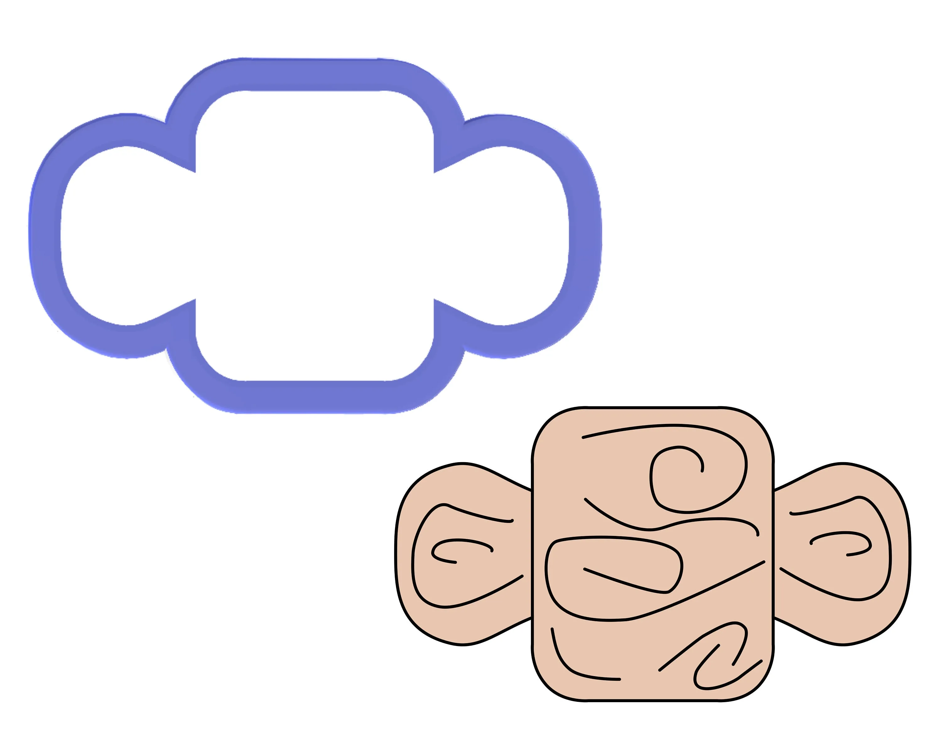 Rolling Pin Cookie Cutter
