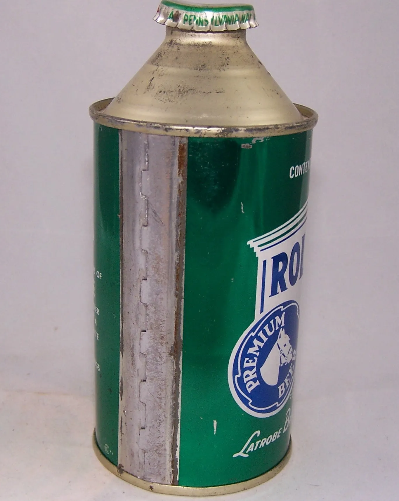 Rolling Rock Extra Pale, USBC 182-08, Grade 1/1  Sold on 11/22/15