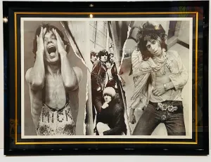ROLLING STONES - THEN & NOW UK PROMOTIONAL POSTER (1970's)