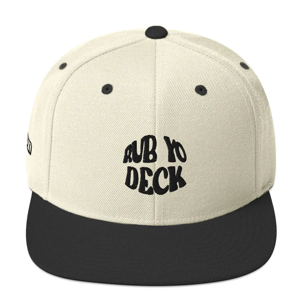 Rub Yo Deck Snapback Hat