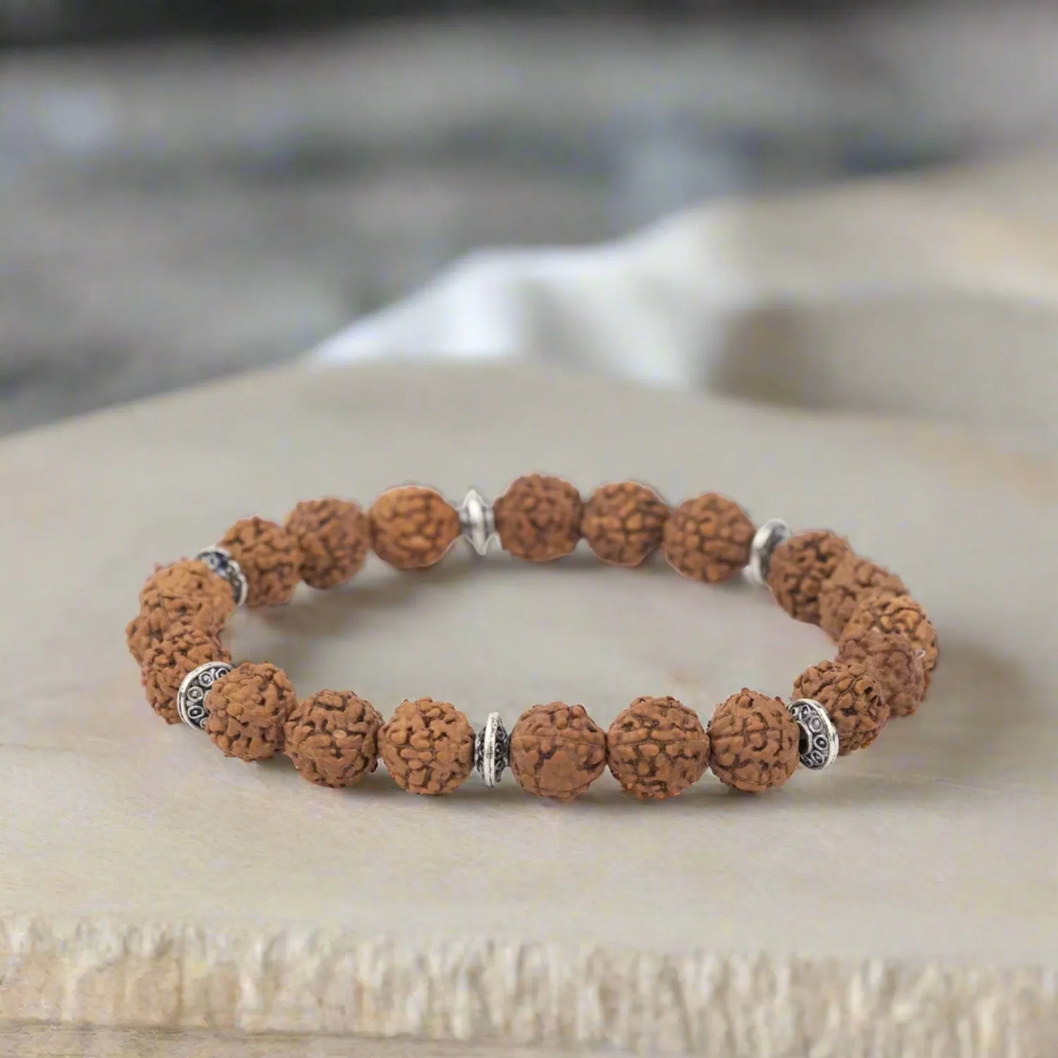 Rudraksh Natural Stone Bracelet