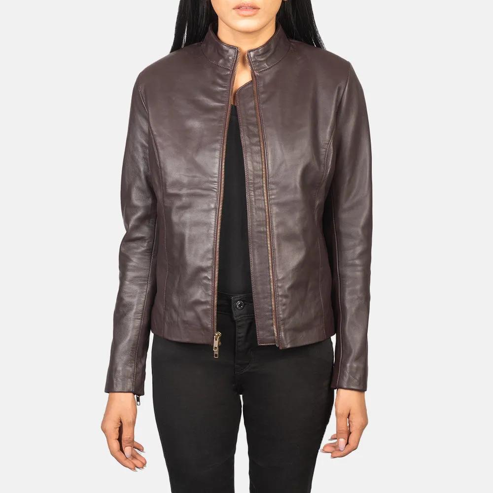 Rumalina Leather Biker Jacket