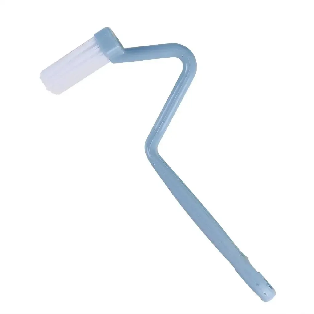 S-Shaped Toilet Brush with Curved Handle for Corner Cleaning