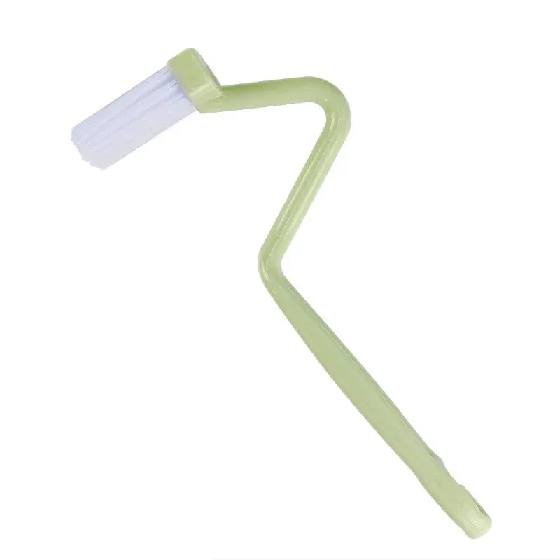 S-Shaped Toilet Brush with Curved Handle for Corner Cleaning