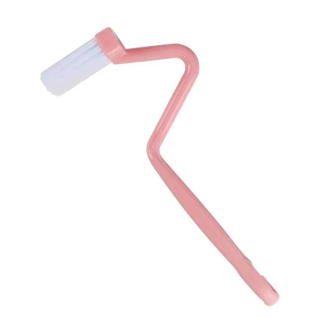 S-Shaped Toilet Brush with Curved Handle for Corner Cleaning