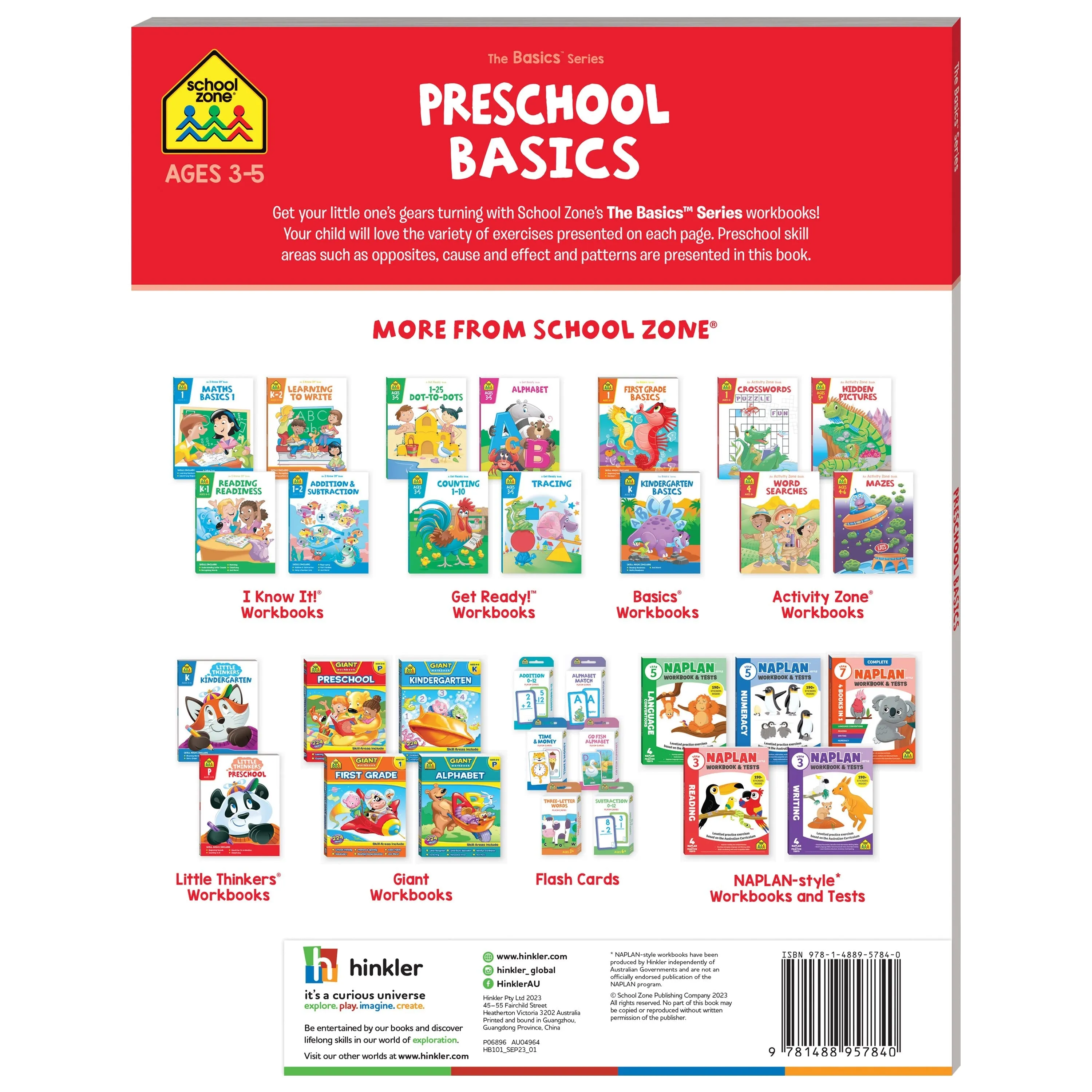 School Zone Preschool School Basics