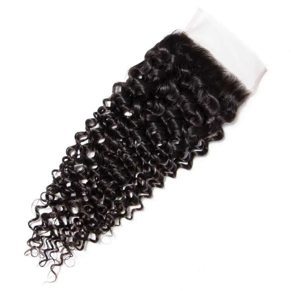 Sdamey 4x4 Lace Closure Brazilian Curly Wave Human Hair Lace Closure