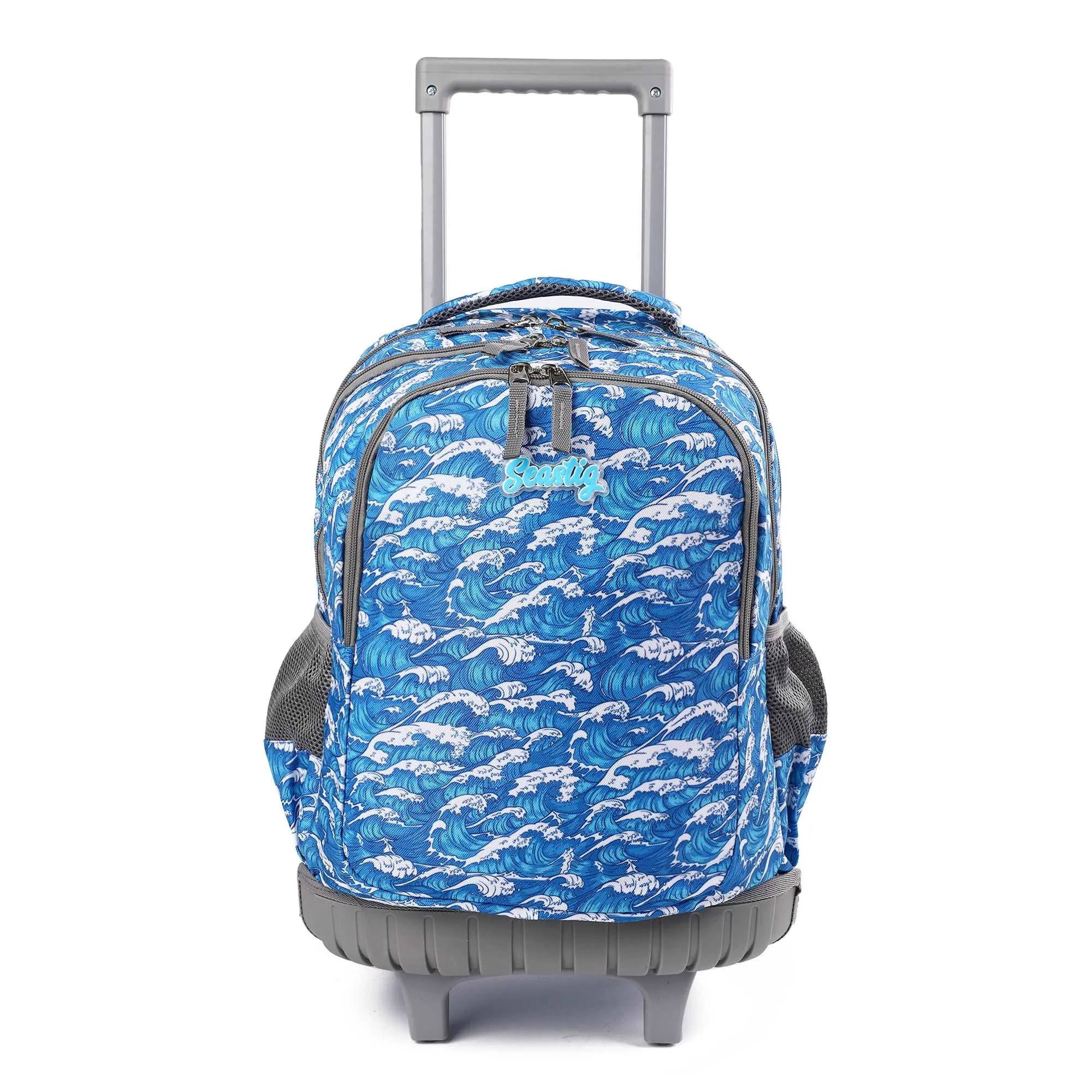 seastig Blue Waves  18 inch Rolling Backpack