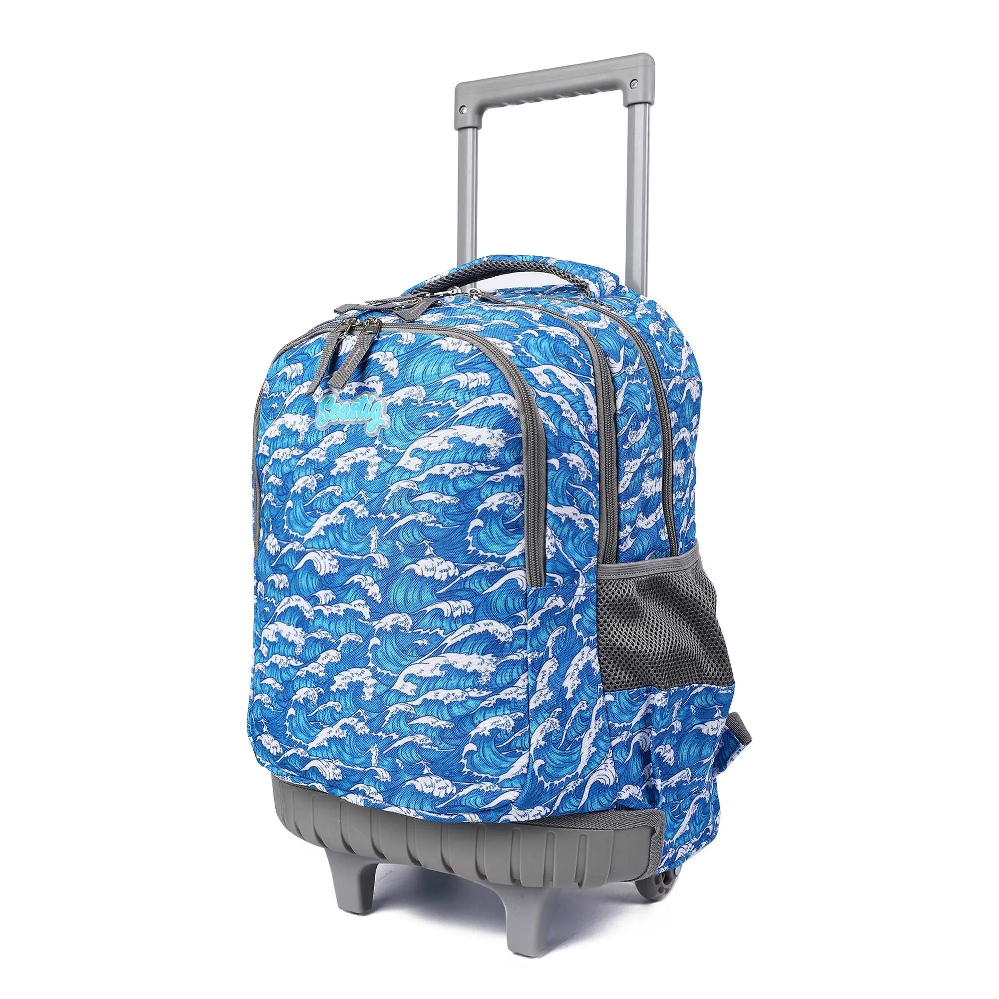 seastig Blue Waves  18 inch Rolling Backpack