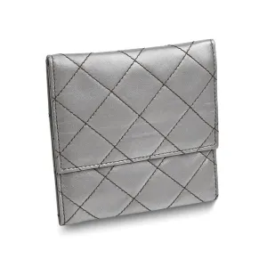 Silver Leather Travel Jewelry Folder