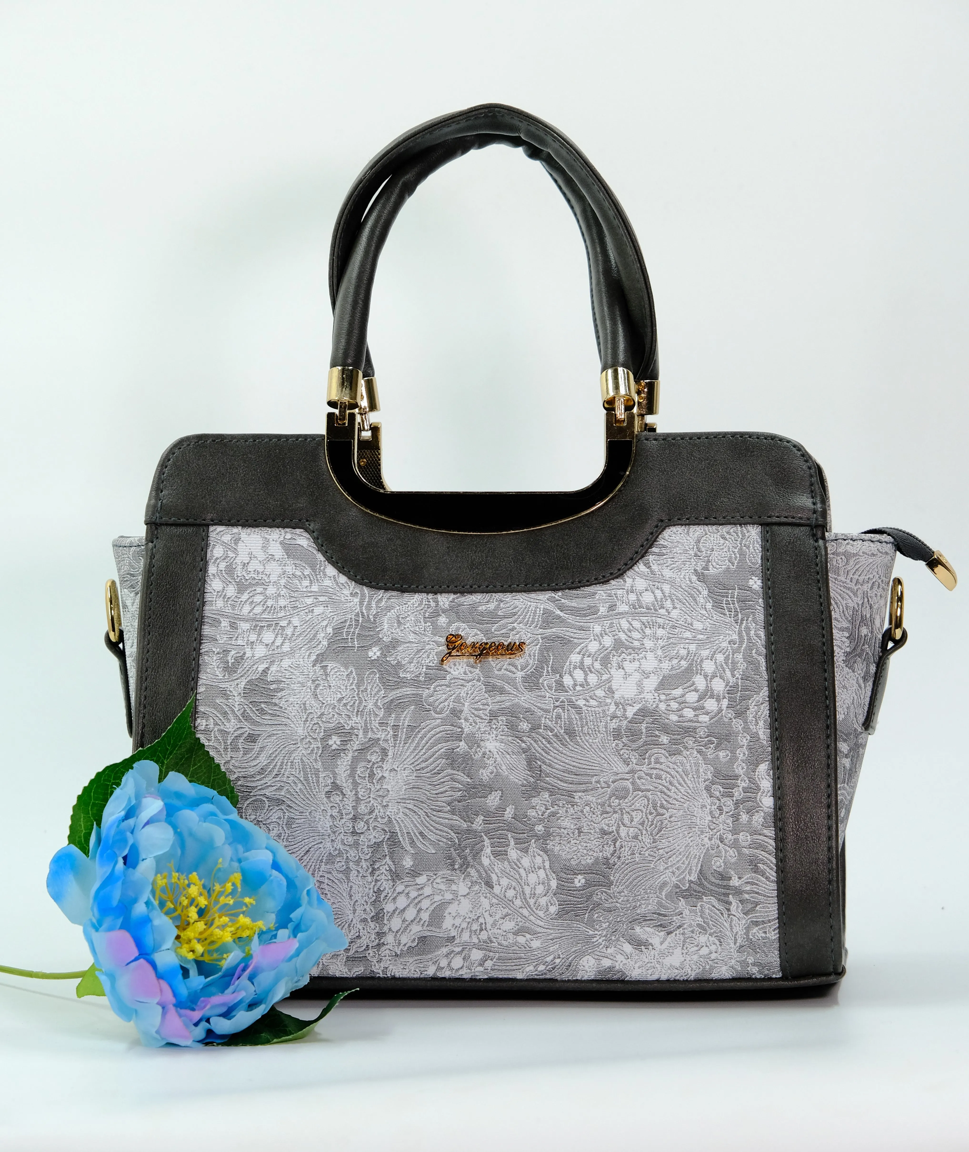 Silver Serenade Women Handheld Bag