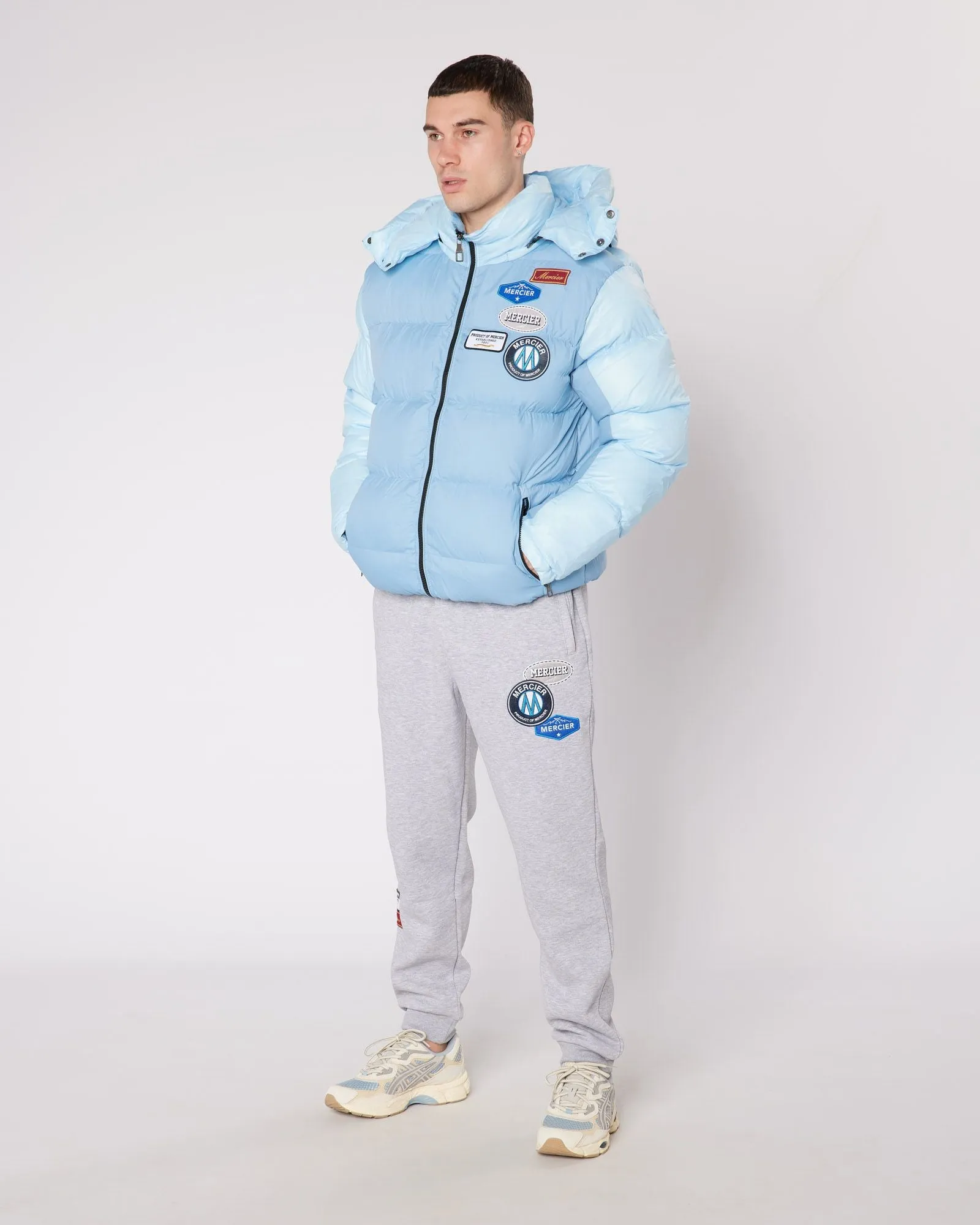 Sky Blue OG badge Panelled Jacket