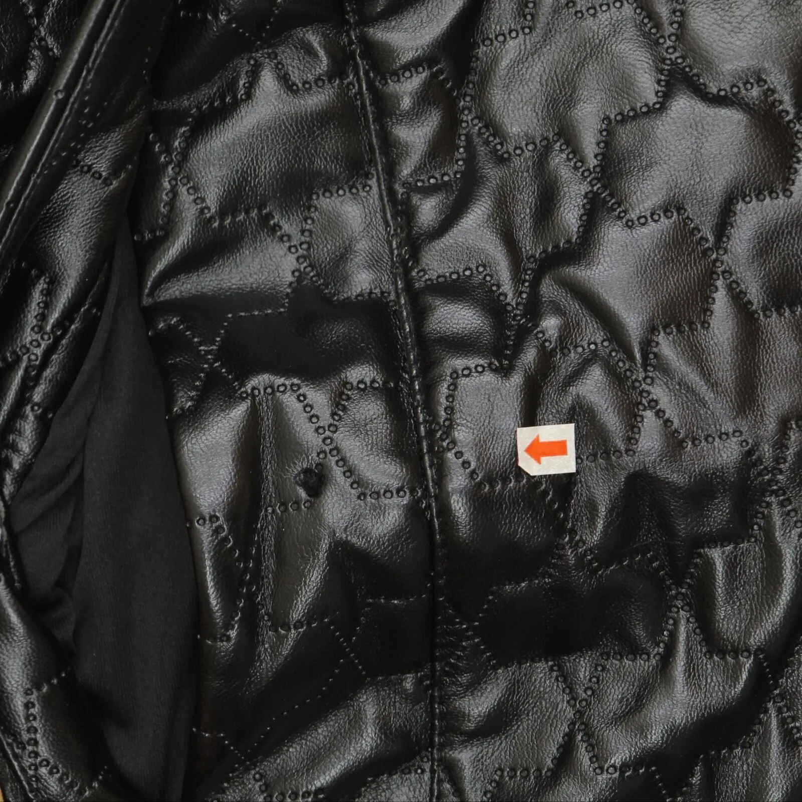 Slinky Brand Womens Faux Leather Quilted Vest 689698 Black L