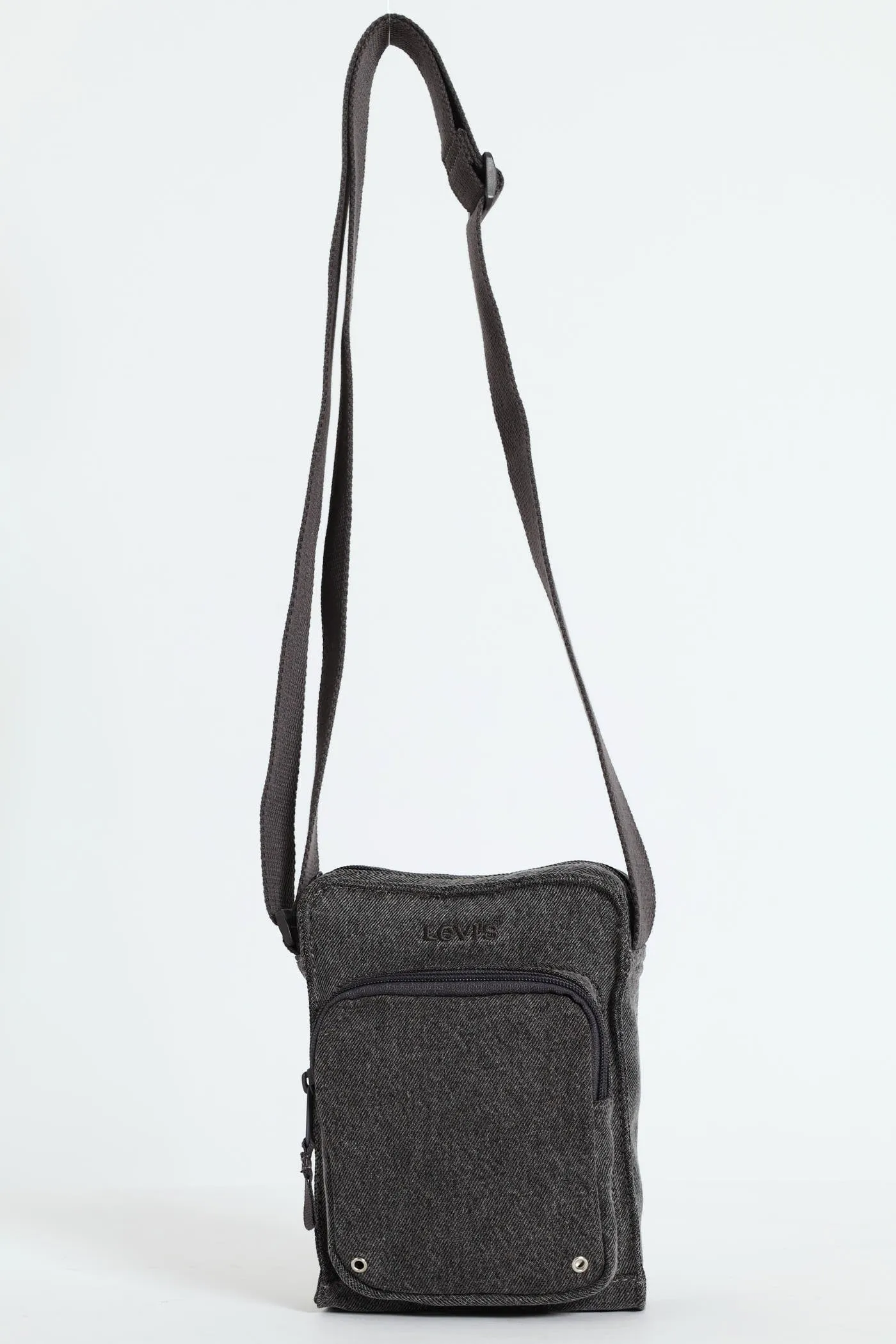 Small Zip Crossbody Bag - Dark Grey