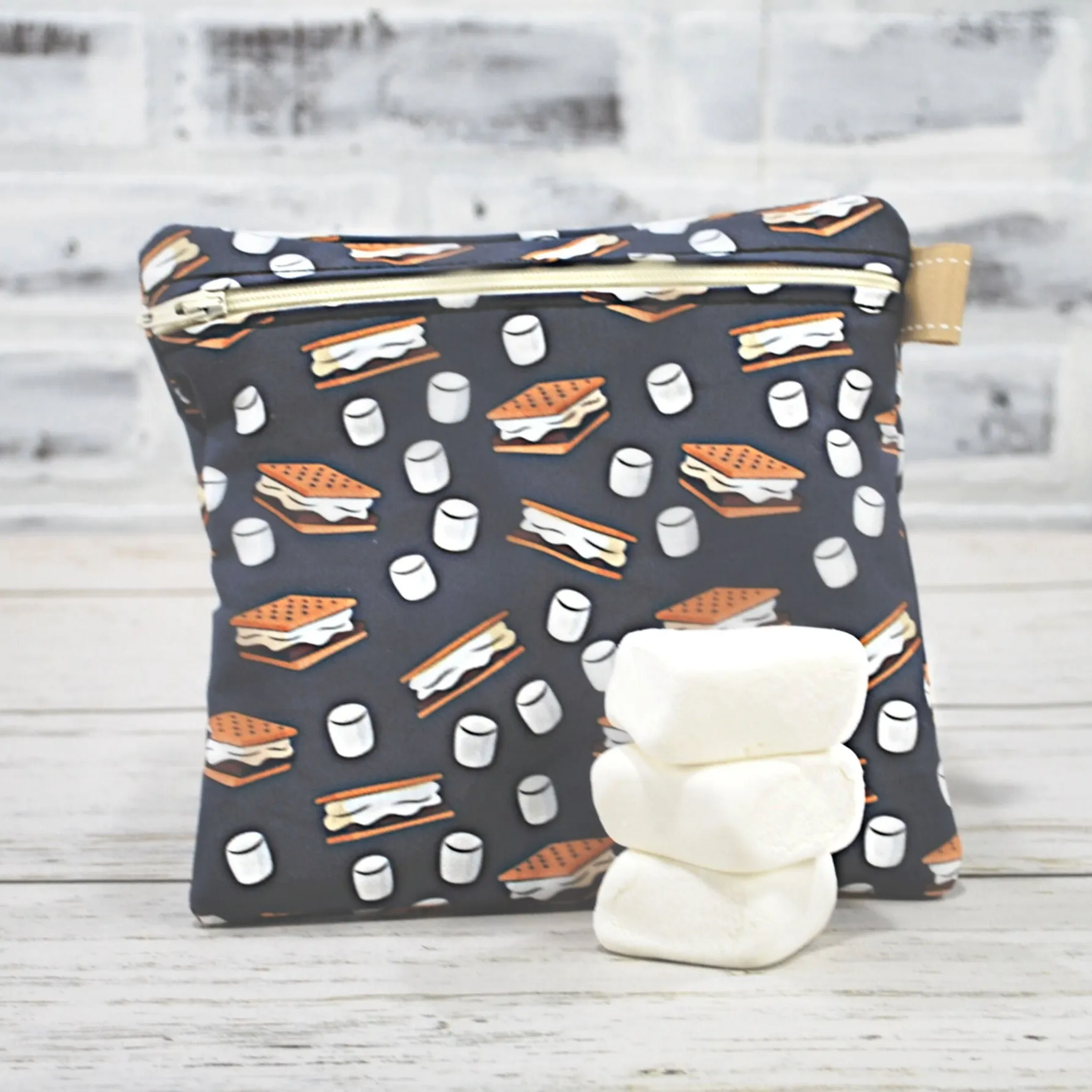 Smores and Marshmallows Personalized Reusable Food Bag