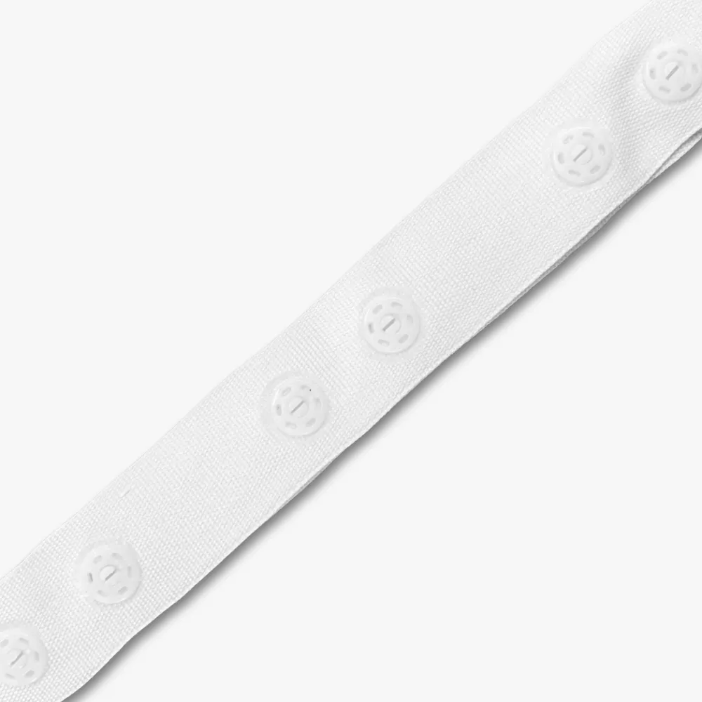 Snap Fastener Tape - 20mm | White