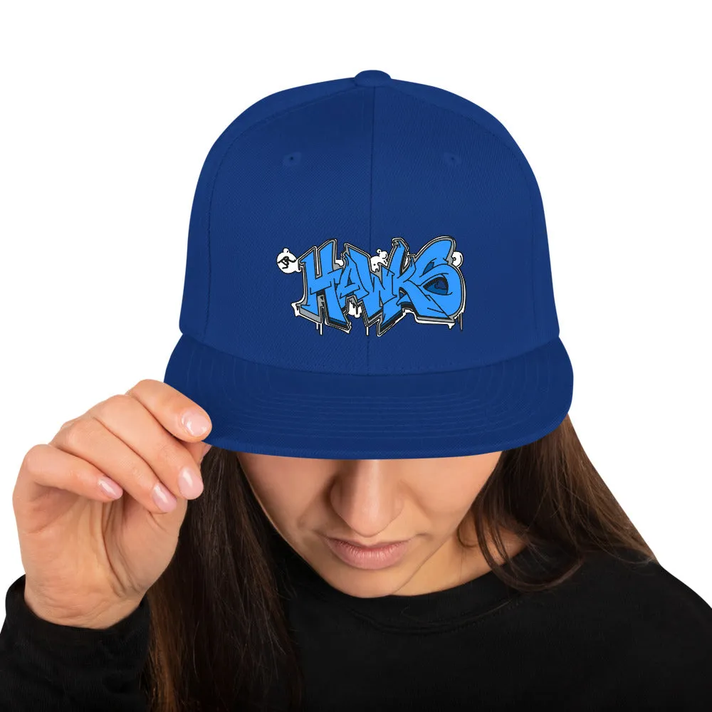 Snapback Hat ~ Jr Hawks Graffiti