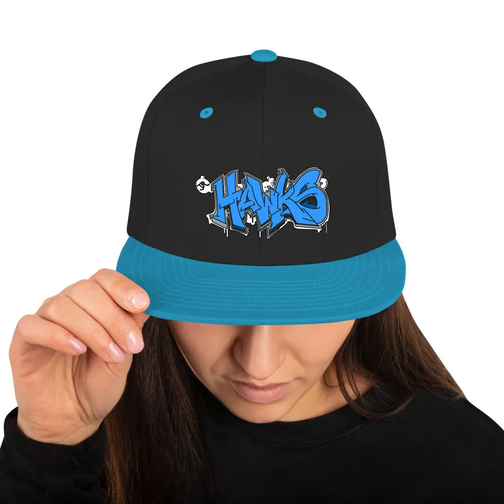Snapback Hat ~ Jr Hawks Graffiti