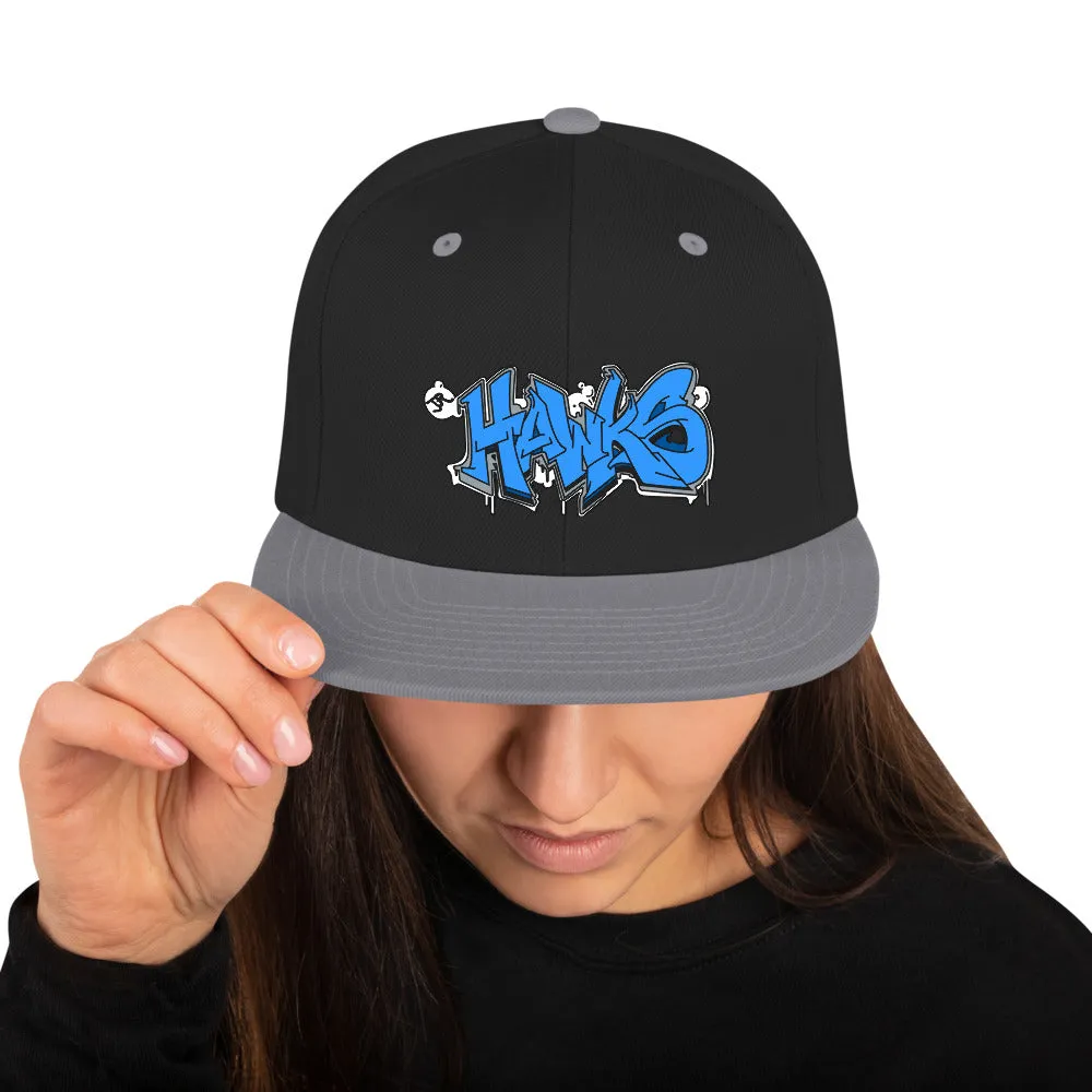 Snapback Hat ~ Jr Hawks Graffiti