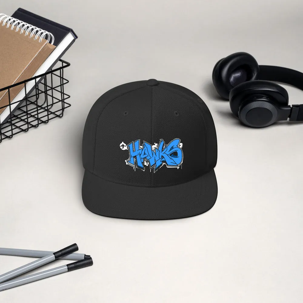 Snapback Hat ~ Jr Hawks Graffiti