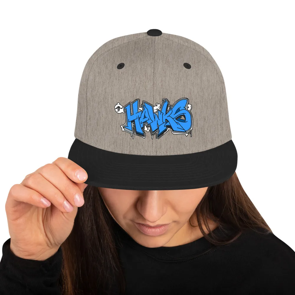 Snapback Hat ~ Jr Hawks Graffiti