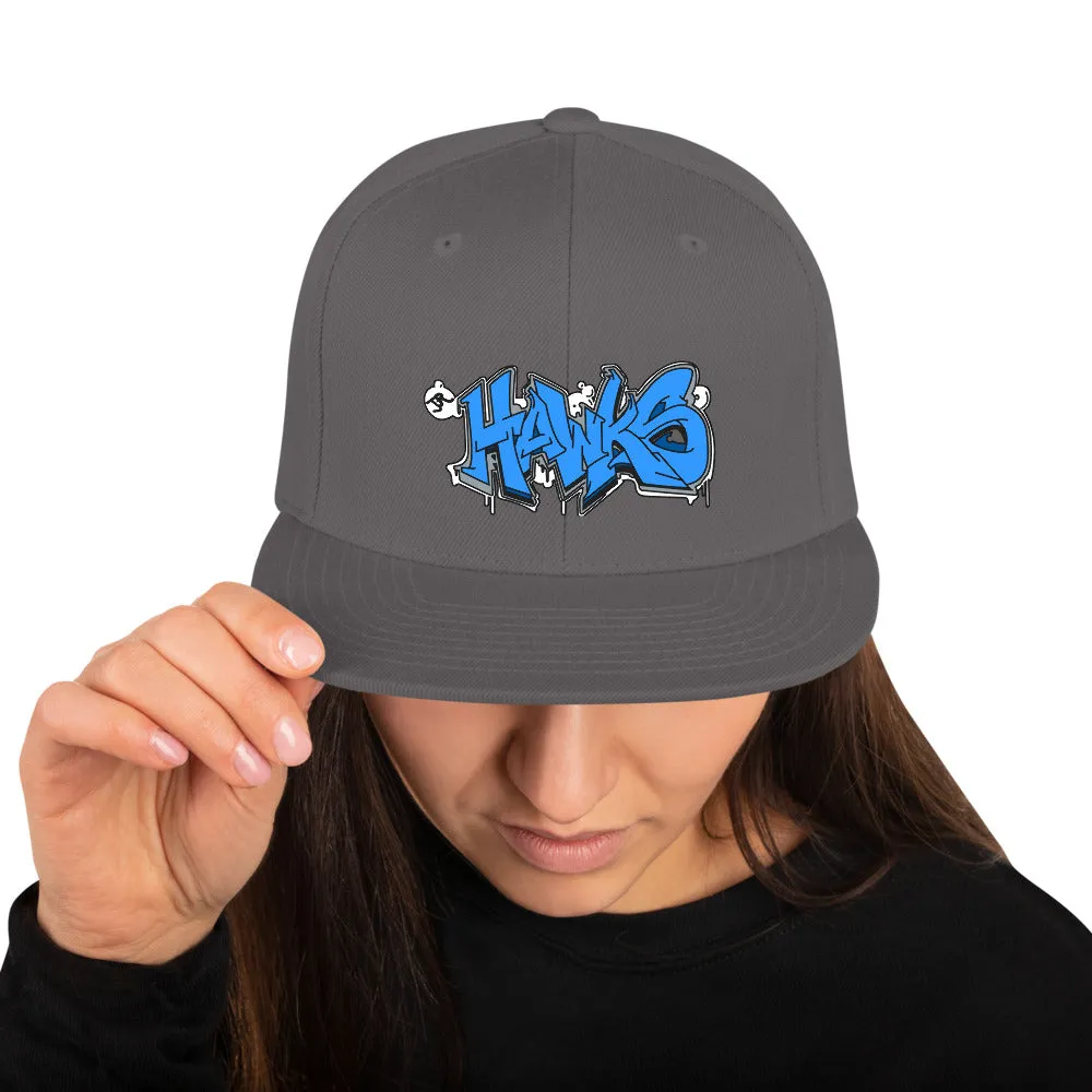 Snapback Hat ~ Jr Hawks Graffiti