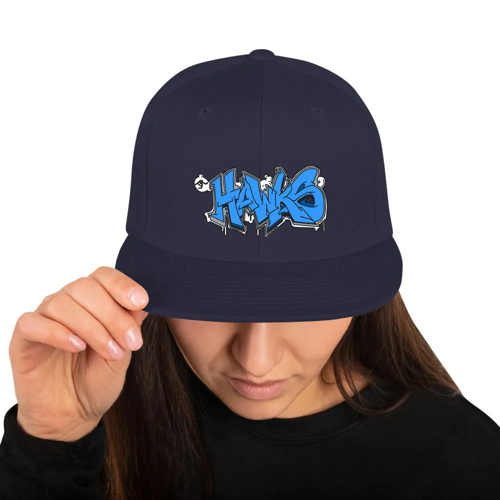 Snapback Hat ~ Jr Hawks Graffiti